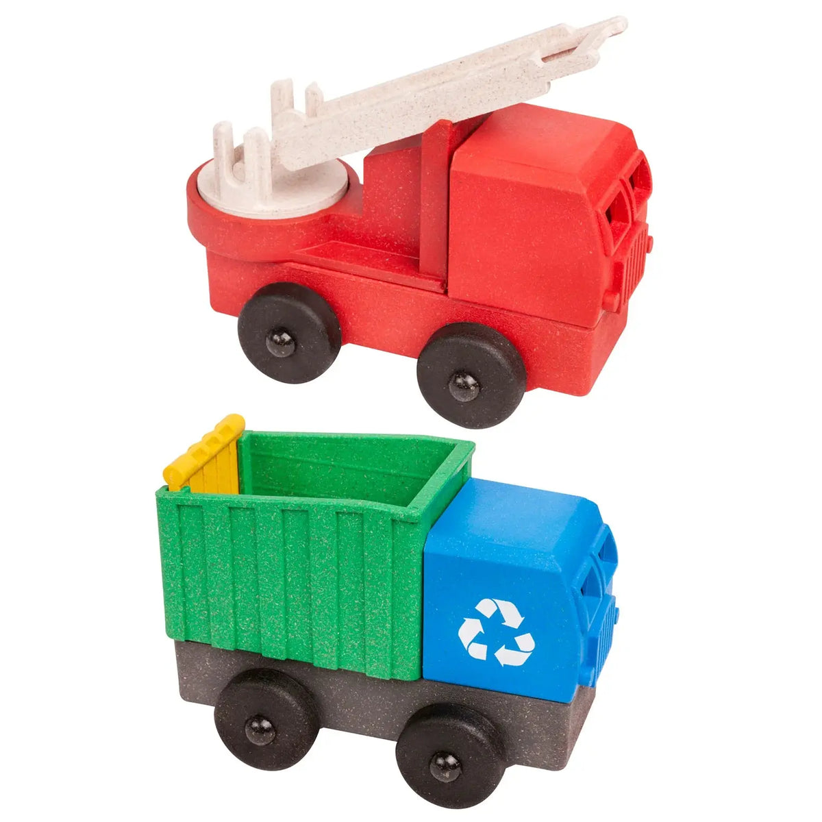 Luke's Toy Factory Fire & Recycling Truck Set – 2 Pack by Luke's Toy Factory – product image 2