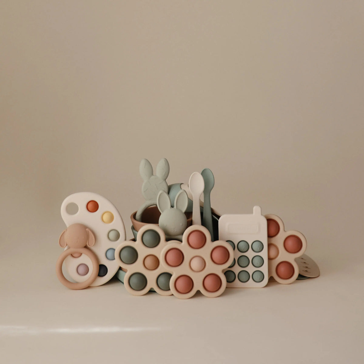 Flower Press Toy | Press Toy | The Baby Penguin