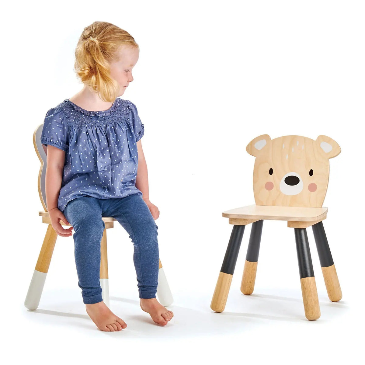 Tender Leaf Forest Bear Wooden Chair for Kids