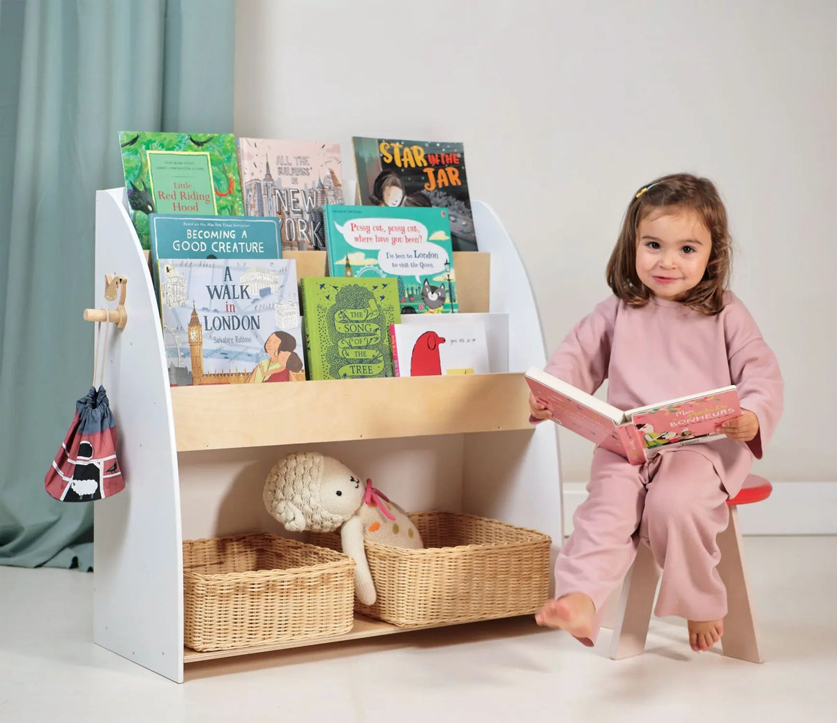 Tender Leaf Forest Wooden Bookcase and Storage Unit