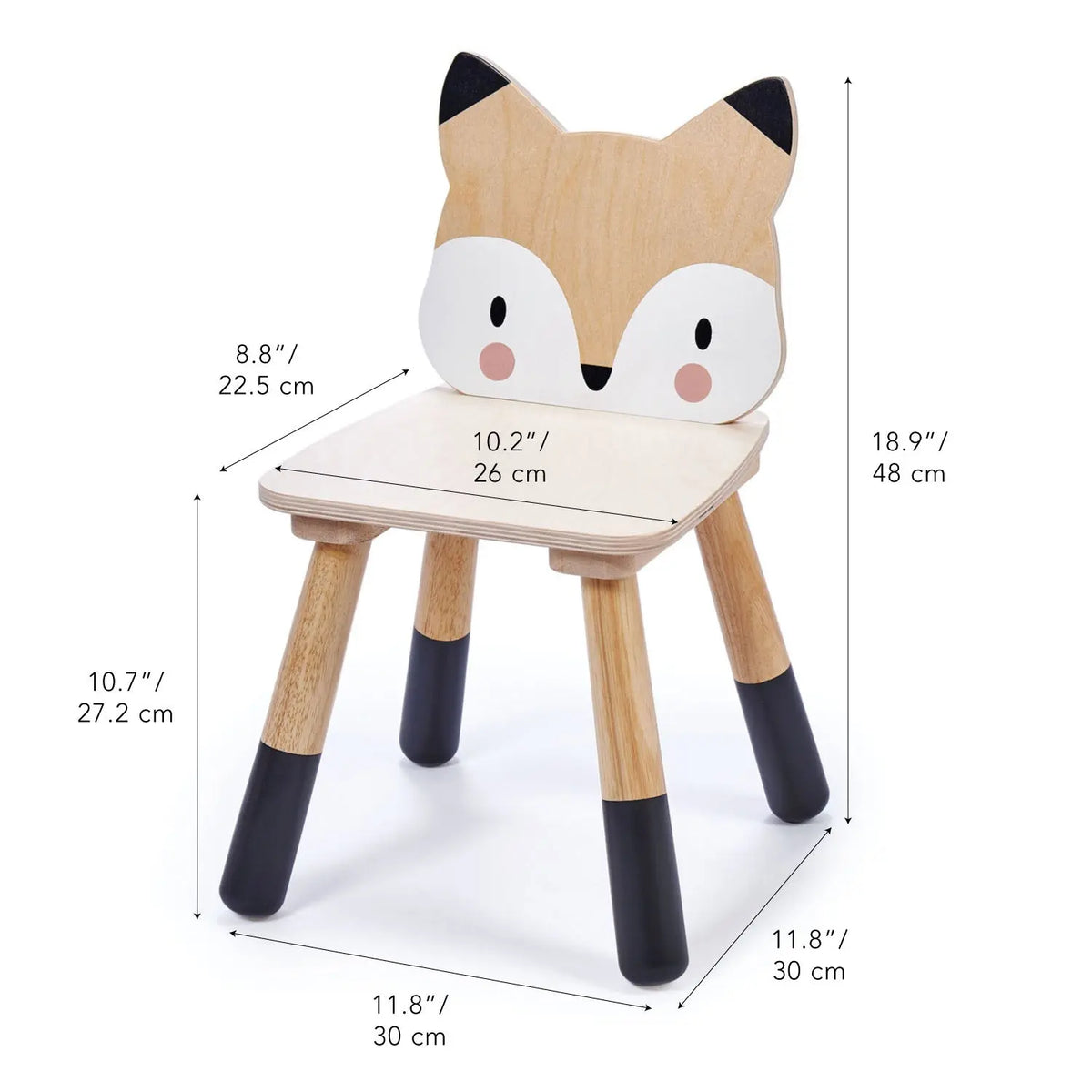 Tender Leaf Forest Fox Wooden Chair for Kids