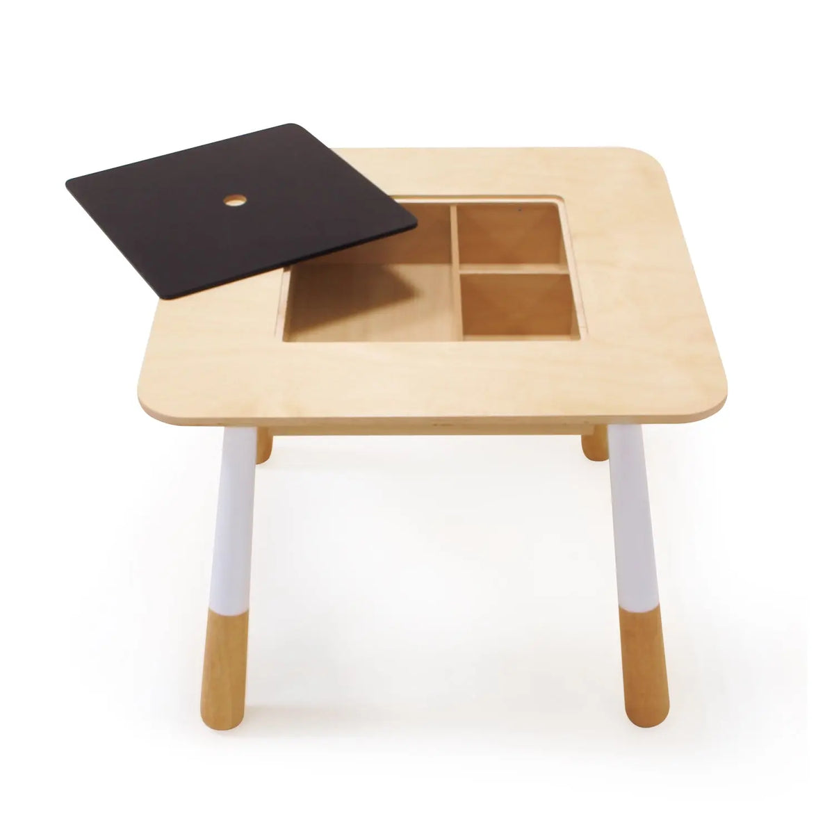 Tender Leaf Forest Wooden Table with Chalkboard Storage