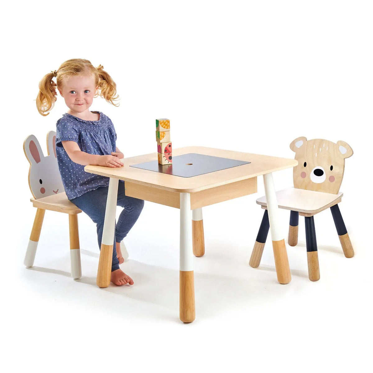 Tender Leaf Forest Table and Two Chairs Set