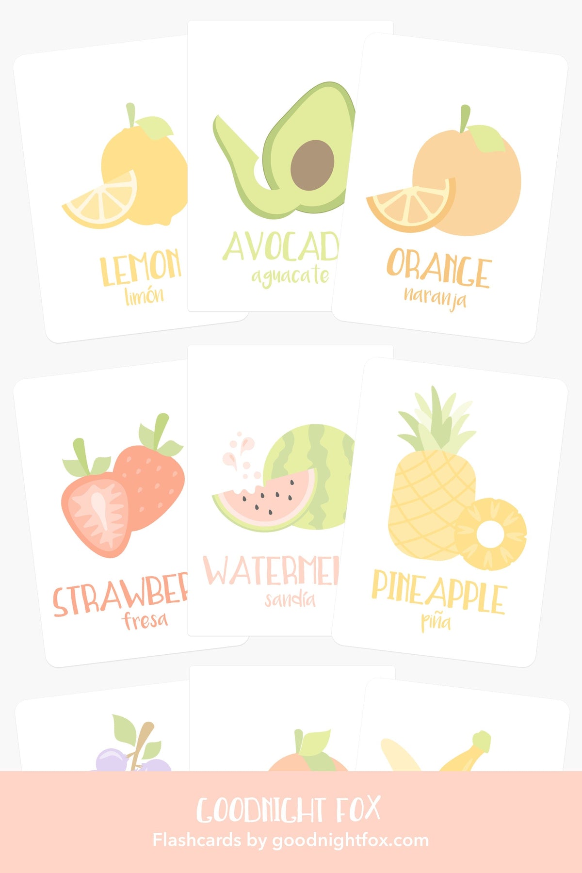 Fruit Flashcards - The Baby Penguin