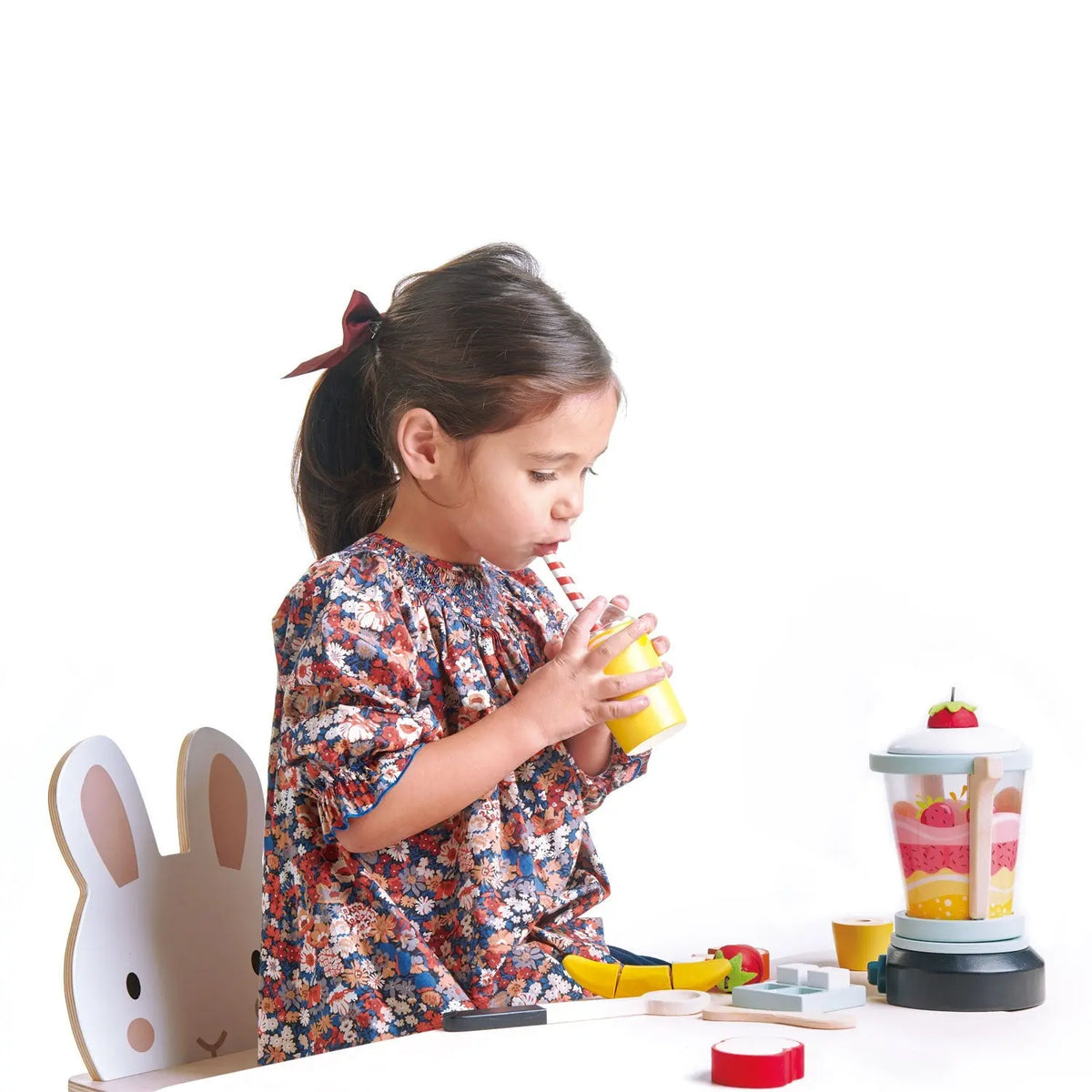 Tender Leaf Fruity Blender Wooden Smoothie Play Set