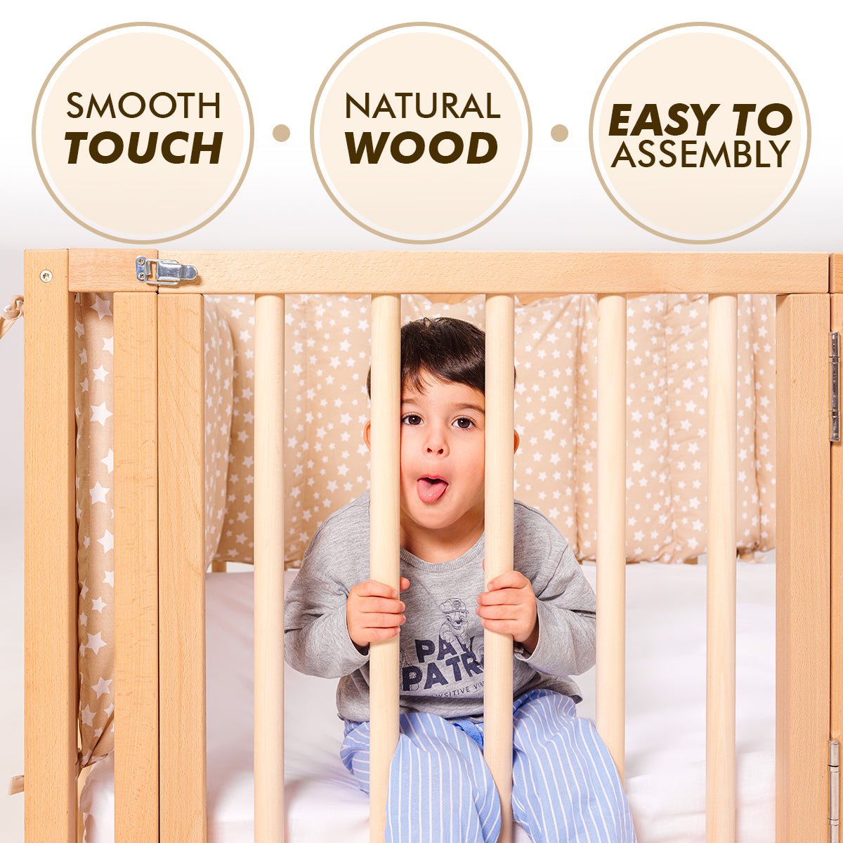 Twin Montessori Floor Bed Frame for Toddlers with Fence - The Baby Penguin