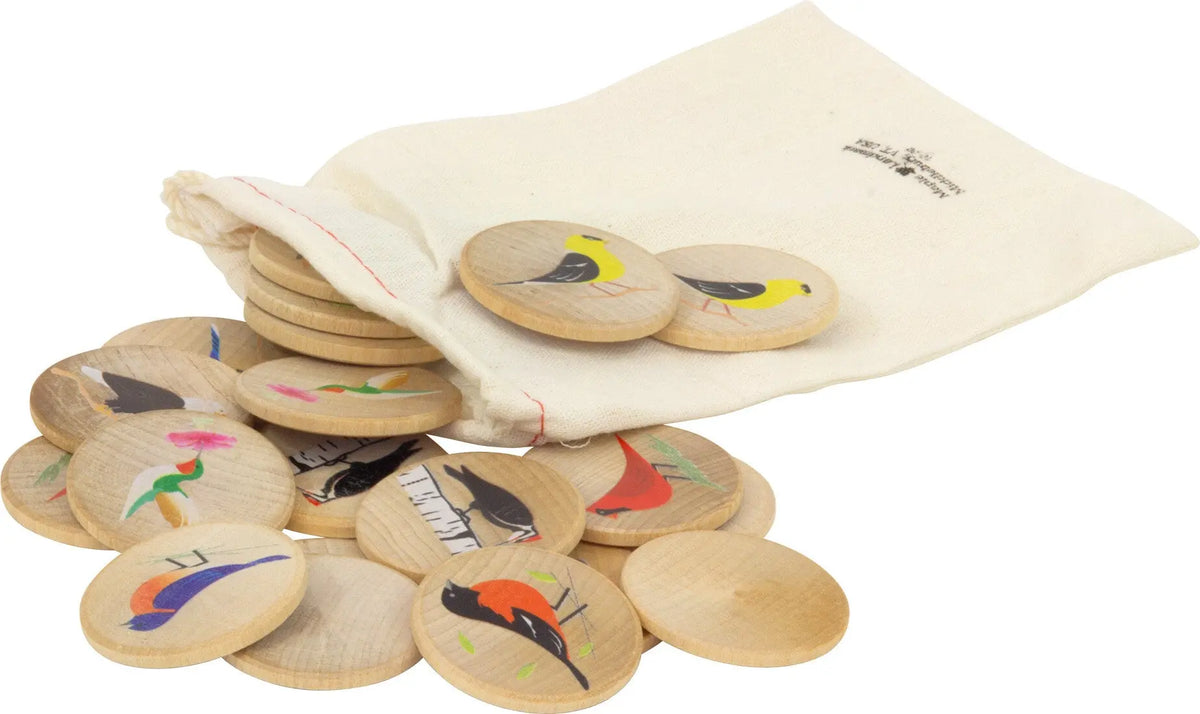 Games To Go Birds Memory | Made in USA | Games to Go Maple Landmark