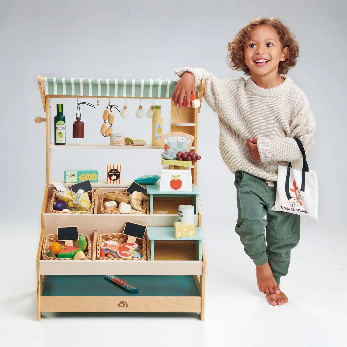 Tender Leaf General Stores Wooden Market Stall