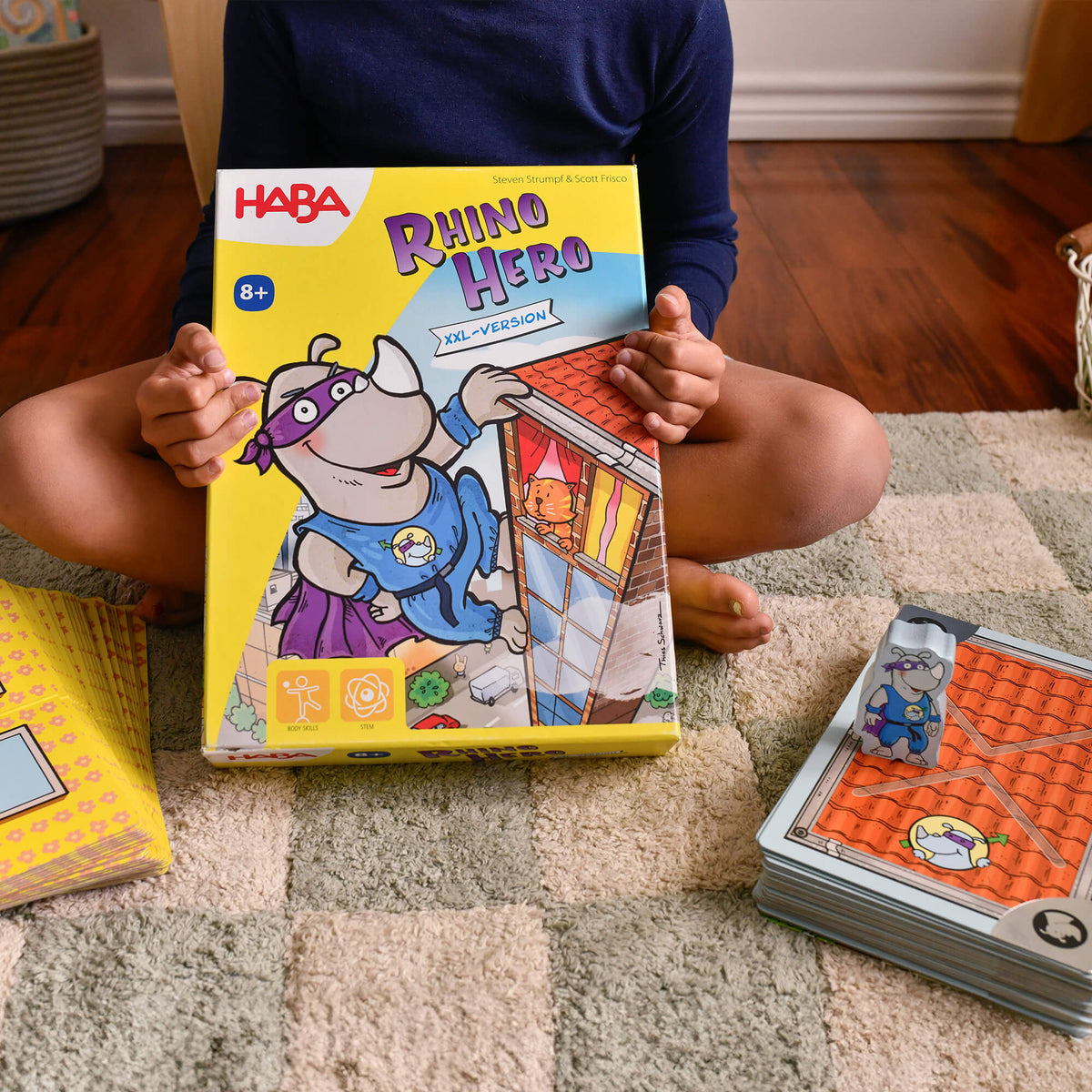 Giant Rhino Hero XXL Stacking Cards Game - The Baby Penguin