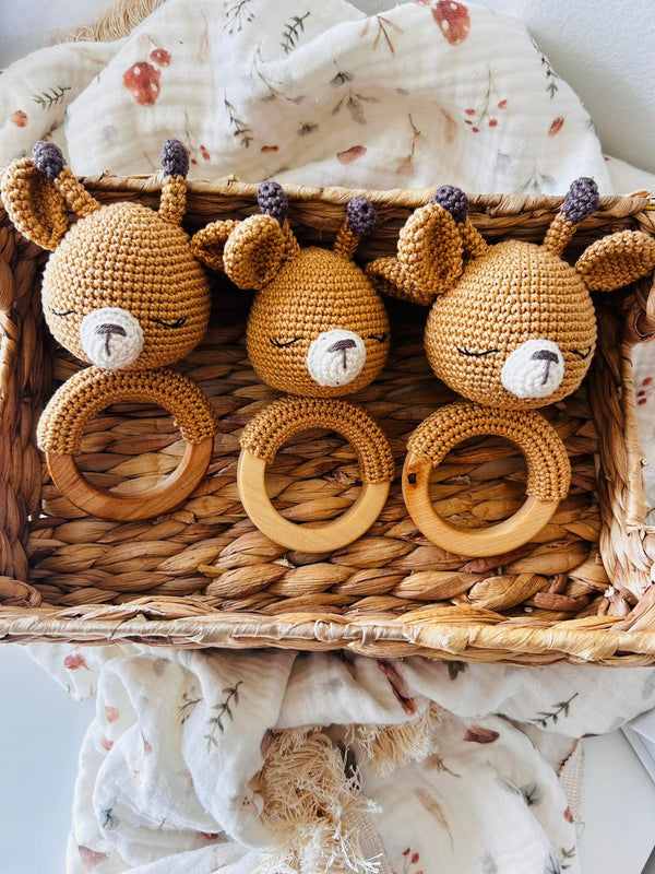 Giraffe Baby Rattle Teether - The Baby Penguin