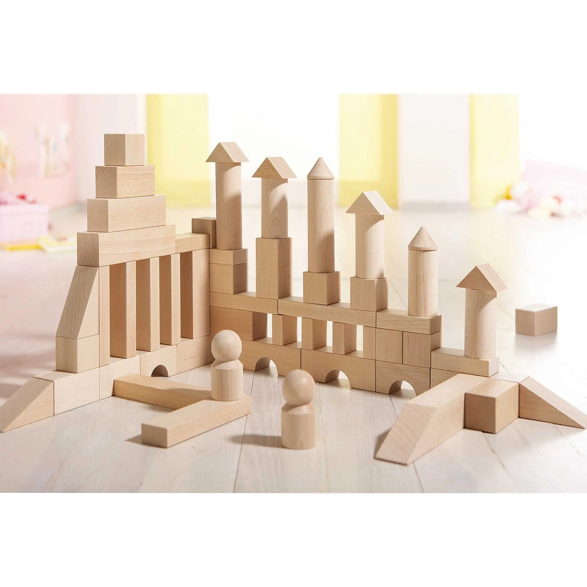  Basic Building Blocks 60 Piece Large Starter Set HABA USA Architectural Blocks