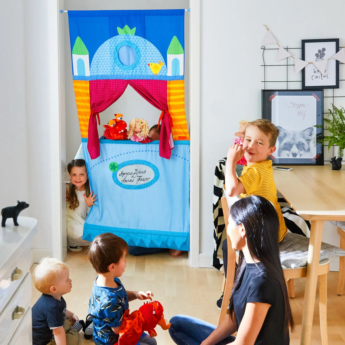  Hanging Doorway Puppet Theater HABA USA Puppets & Theater