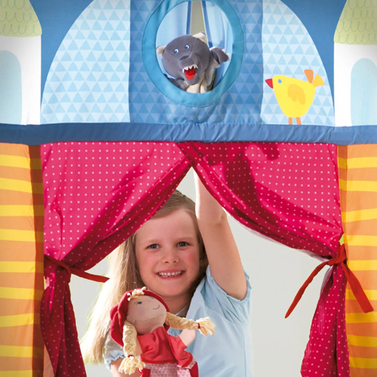  Hanging Doorway Puppet Theater HABA USA Puppets & Theater
