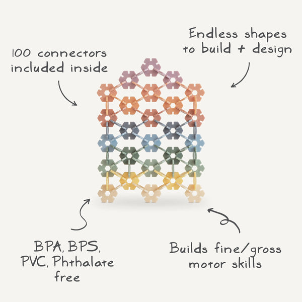 HEX Connect Building Toy Set | Connect Building Toy Set | The Baby Penguin