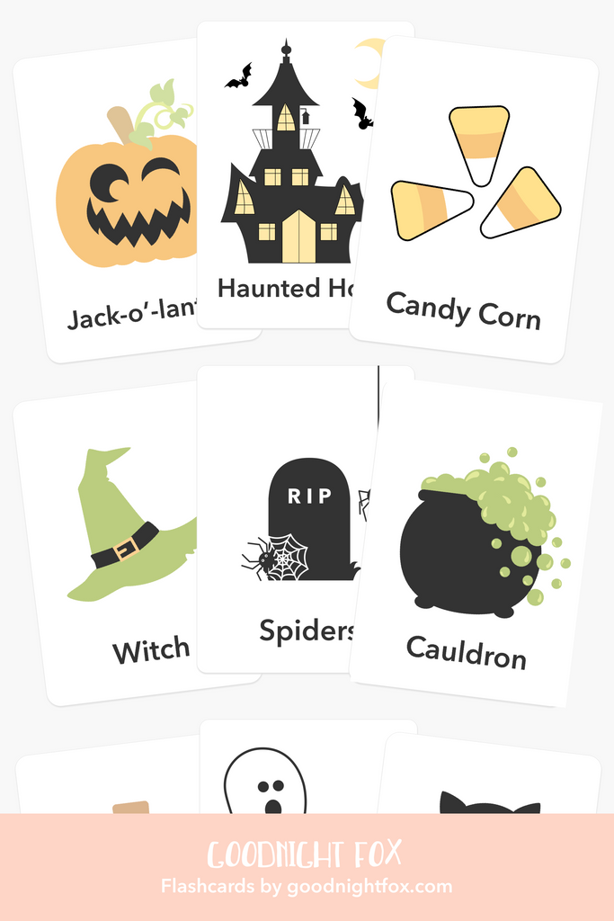 Halloween Flashcards for Fun Learning - The Baby Penguin