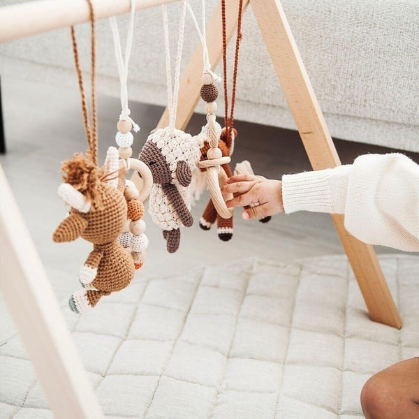 Handmade Crochet Toys for Baby Gym | Farm House - The Baby Penguin