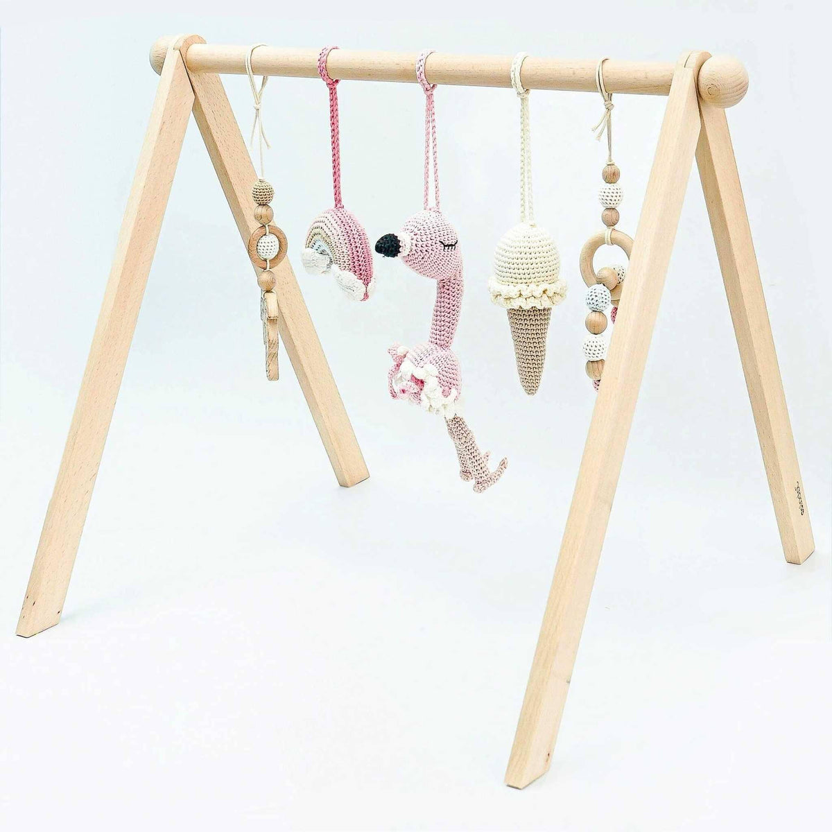 Handmade Crochet Toys for Baby Gym | Flamingo Dreams - The Baby Penguin