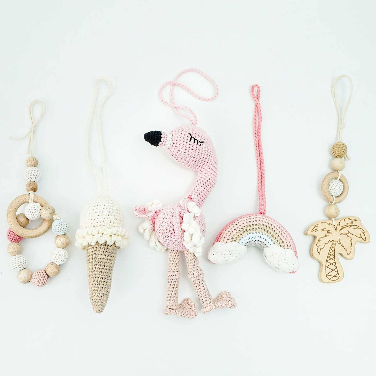 Handmade Crochet Toys for Baby Gym | Flamingo Dreams - The Baby Penguin
