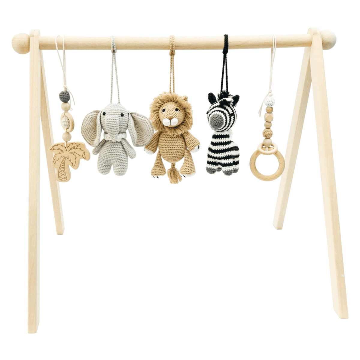 Handmade Crochet Toys for Baby Gym | Safari - The Baby Penguin