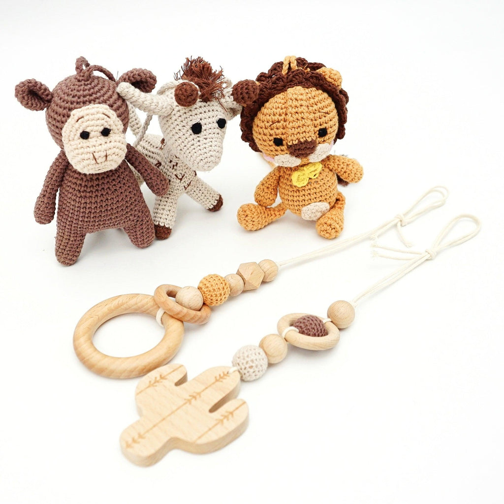 Handmade Crochet Toys for Baby Gym | Savanna Friends - The Baby Penguin
