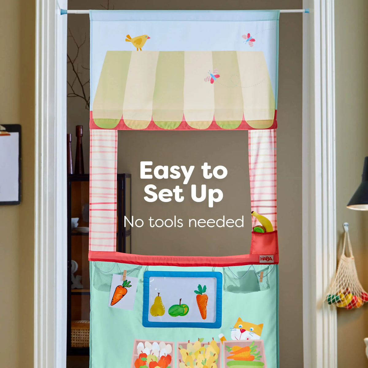 Hanging Doorway Play Store | Play Food | The Baby Penguin