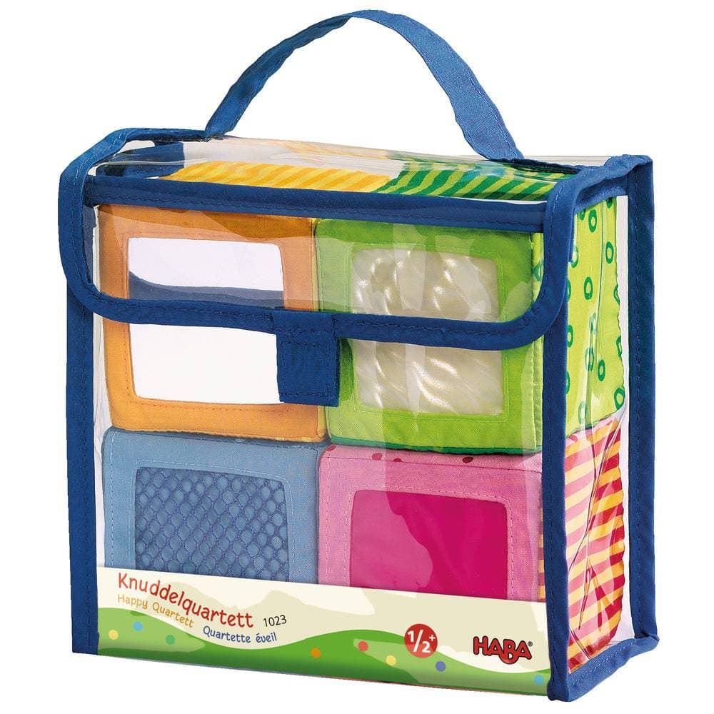 Happy Quartett Baby's 4 Piece Soft Block Set - The Baby Penguin