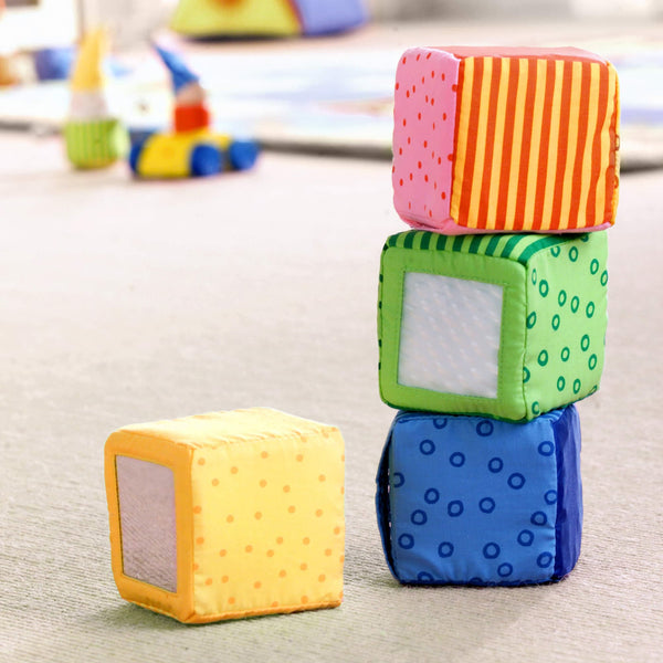 Happy Quartett Baby's 4 Piece Soft Block Set - The Baby Penguin