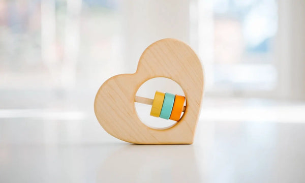 Heart Baby Rattle | Made in the USA | Rattles | The Baby Penguin
