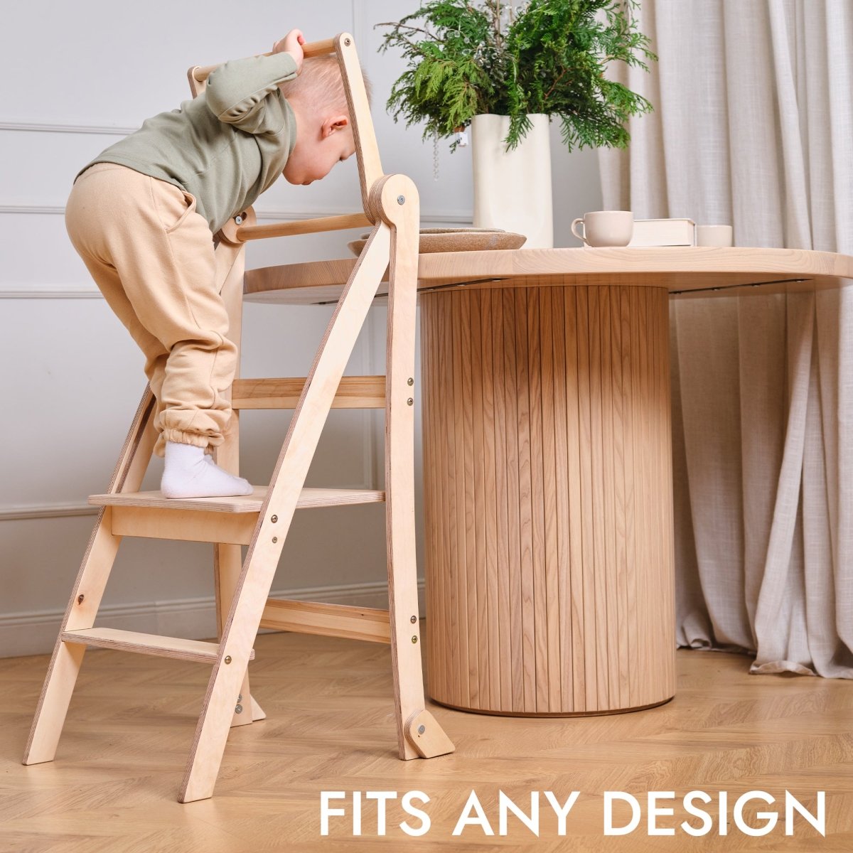 Helper Tower: A Multi-functional Foldable Step Stool for Kids - The Baby Penguin
