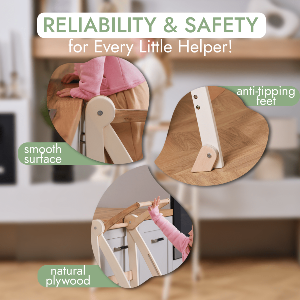 Helper Tower: A Multi-functional Foldable Step Stool for Kids - The Baby Penguin