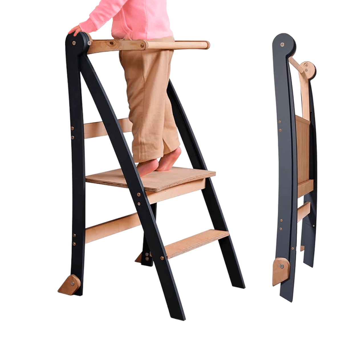 Helper Tower: A Multi-functional Foldable Step Stool for Kids - The Baby Penguin