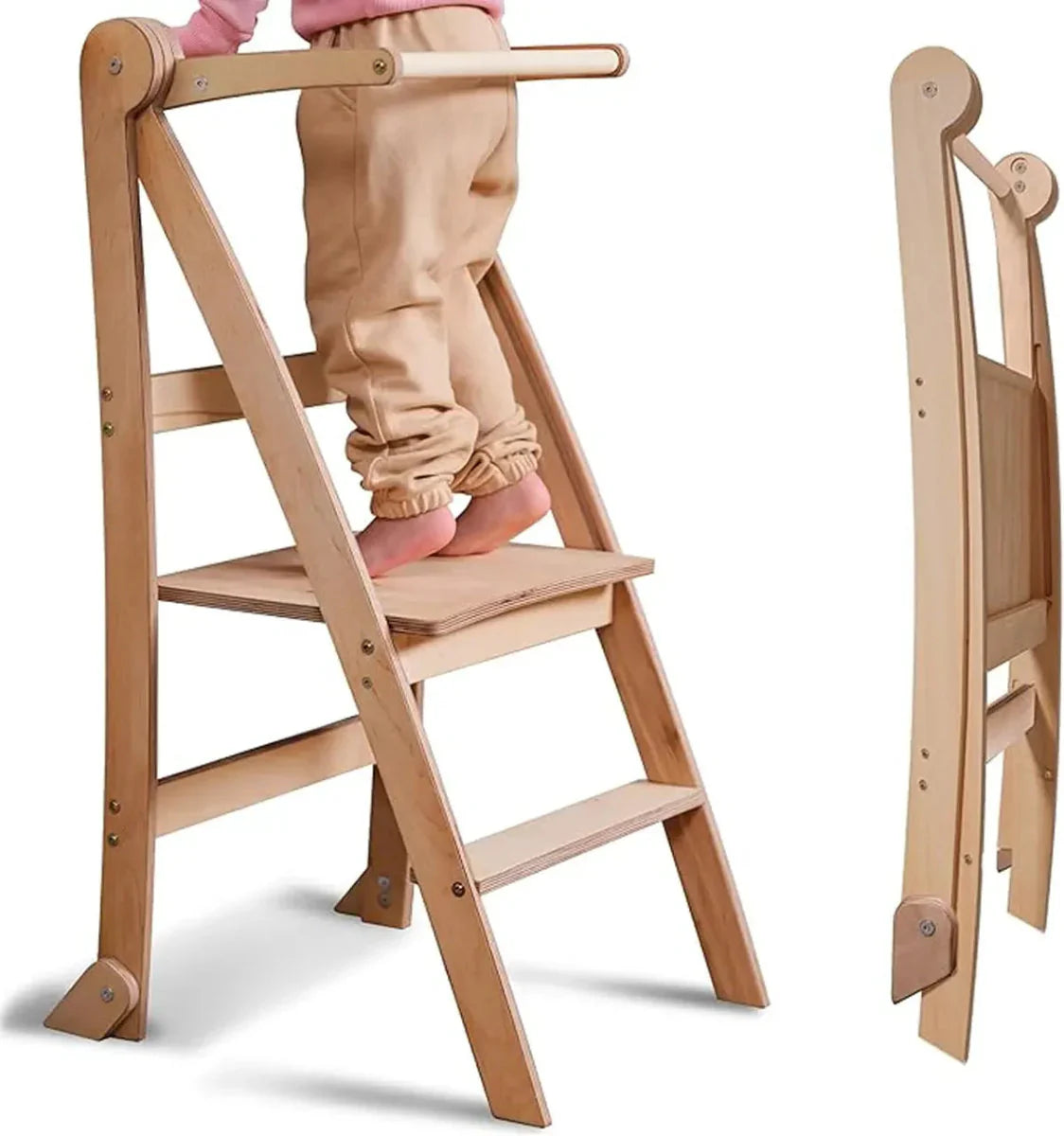 Helper Tower: A Multi-functional Foldable Step Stool for Kids - The Baby Penguin