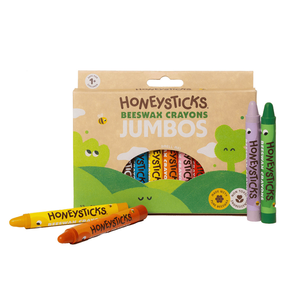 Honeysticks Beeswax Crayons Jumbos 12pk - The Baby Penguin