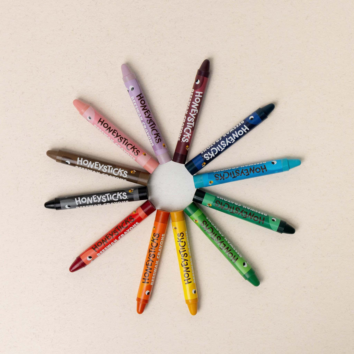 Honeysticks Beeswax Crayons Jumbos 12pk - The Baby Penguin