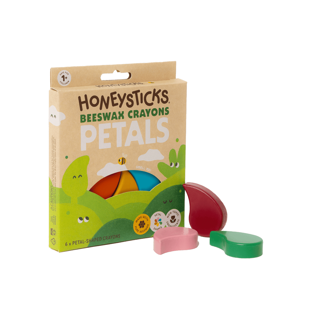Honeysticks Beeswax Crayons Petals 6pk - The Baby Penguin