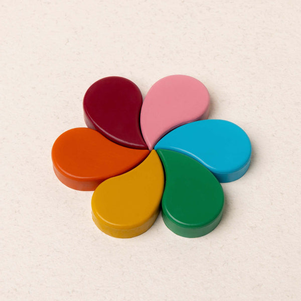 Honeysticks Beeswax Crayons Petals 6pk - The Baby Penguin