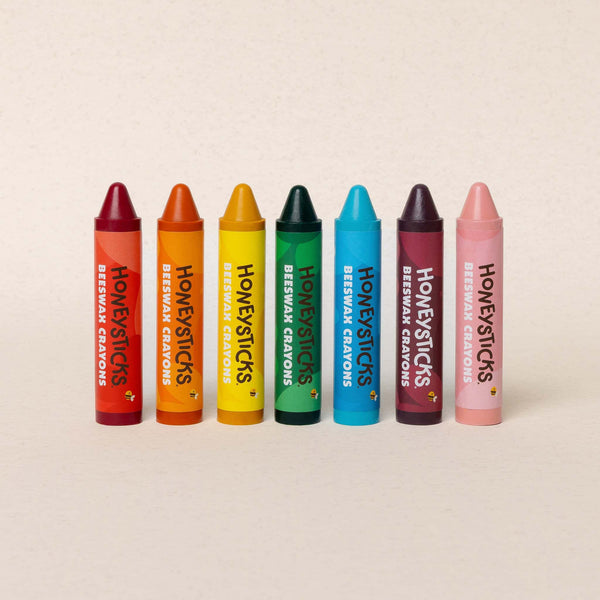 Honeysticks Beeswax Crayons Super Jumbos 7pk - The Baby Penguin