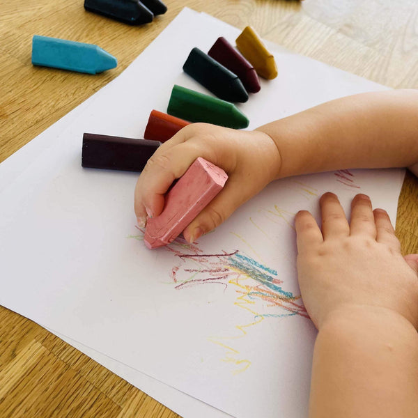 Honeysticks Beeswax Crayons Triangles 8pk - The Baby Penguin