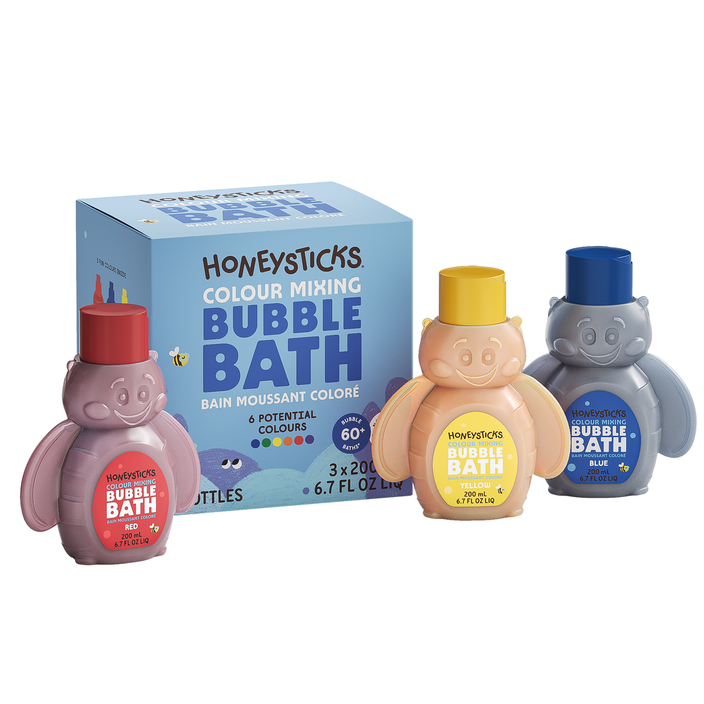 Honeysticks Bubble Bath Color Mixing 3pk 200ml - The Baby Penguin