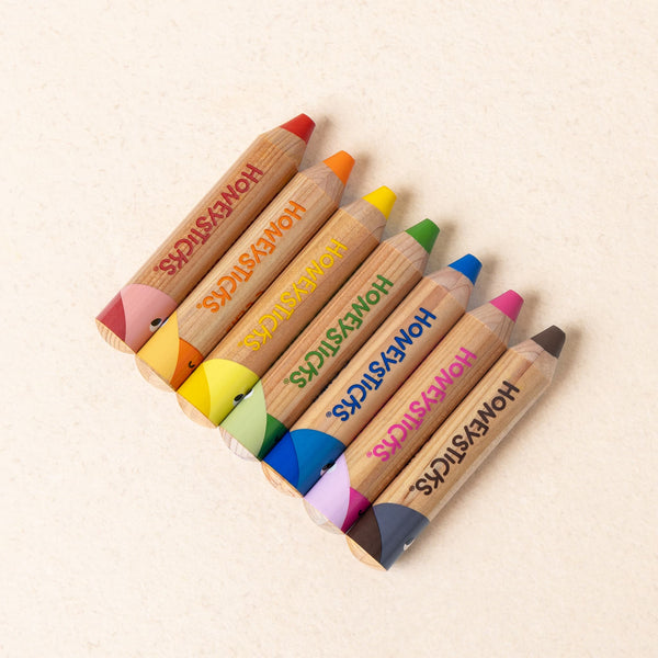 Honeysticks Magic 3-in-1 Beeswax Pencils Little Learners 7pk - The Baby Penguin