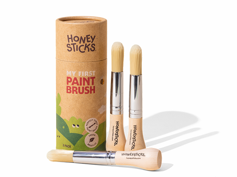 Honeysticks My First Paint Brush Set 3pk - The Baby Penguin