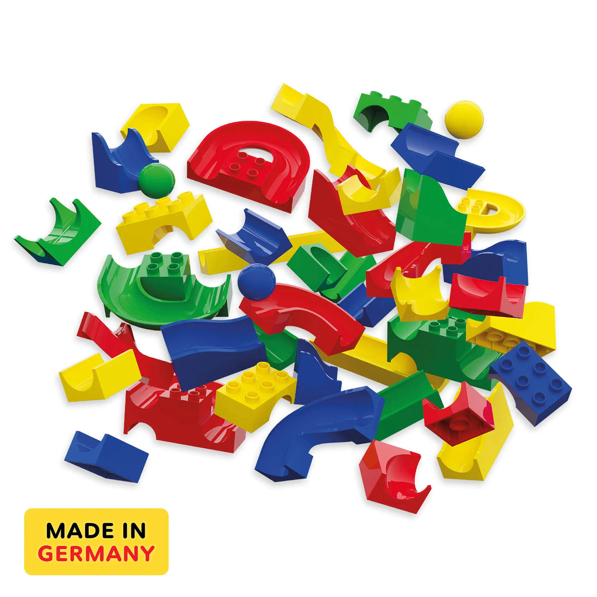  Hubelino 128-Piece Run Elements Set HABA USA Marble Run