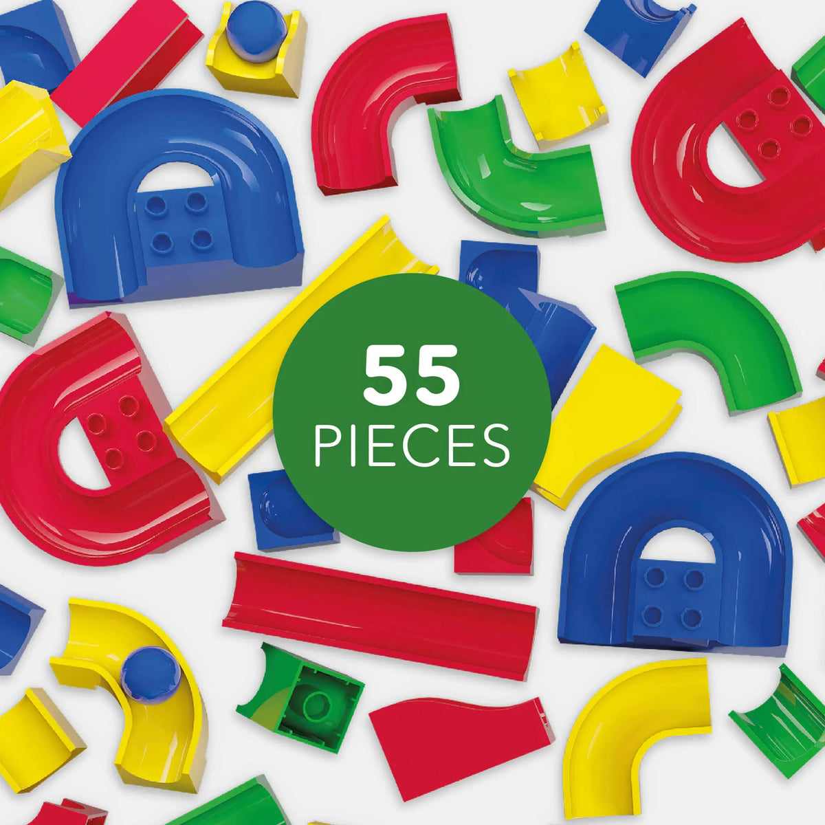 Hubelino 55-Piece Run Elements Set HABA USA Marble Run