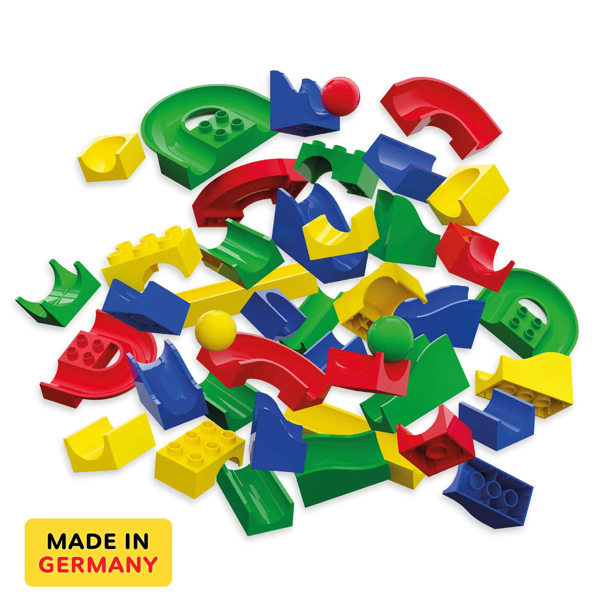  Hubelino 55-Piece Run Elements Set HABA USA Marble Run