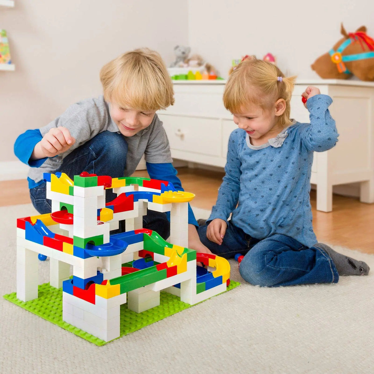  Hubelino Big Building Box Set HABA USA Marble Run