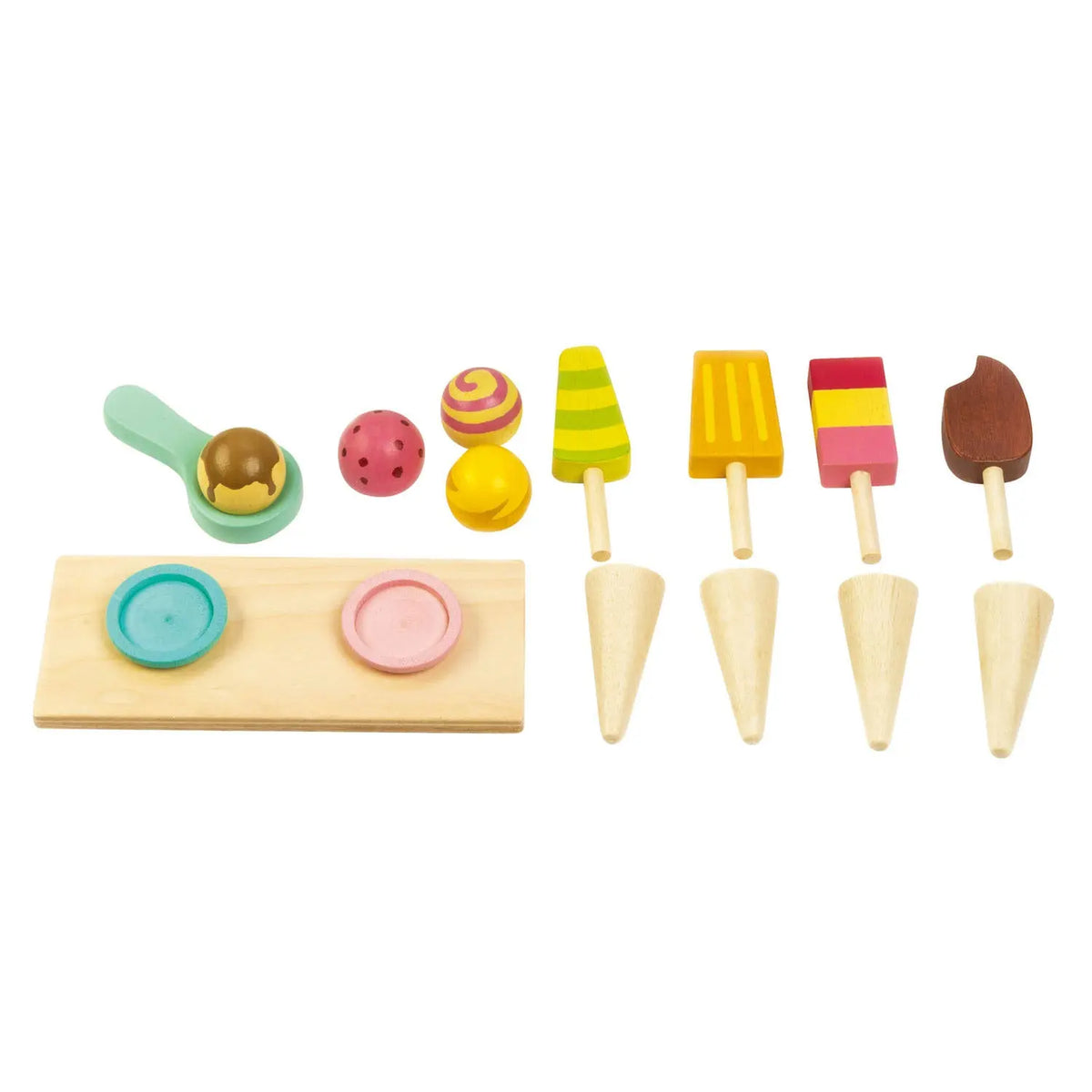 Tender Leaf Ice Cream Cart Wooden Play Set