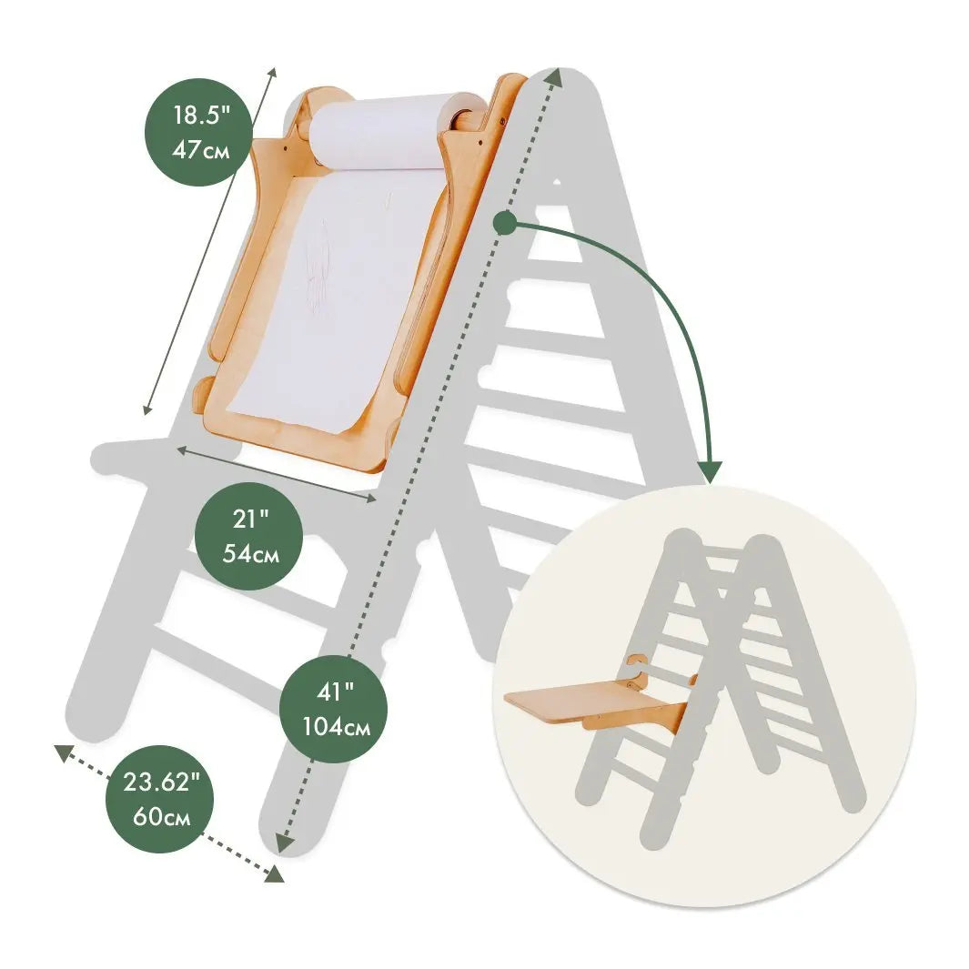Indoor Playground for Children - 7in1 Playground + Swings Set + Slide Board + Art Set - The Baby Penguin