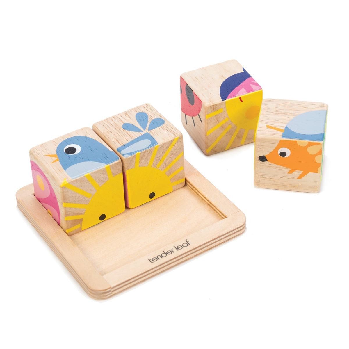 Tender Leaf Toddler Wooden Blocks and Stacker Collection