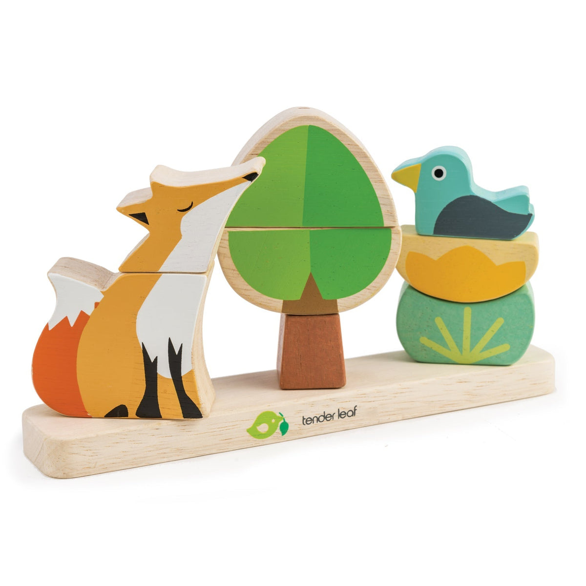 Tender Leaf Toddler Wooden Blocks and Stacker Collection