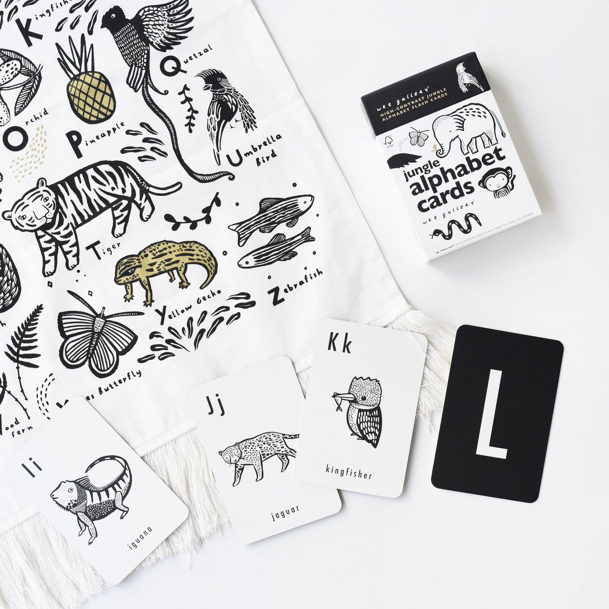 Jungle Alphabet Cards - The Baby Penguin